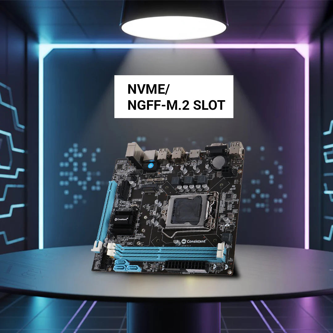 Consistent Motherboard CMB H61 With NVME/NGFF-M.2 slot , 3 Years Warranty