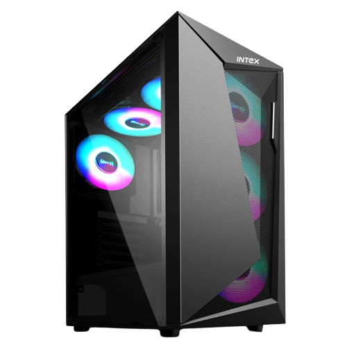 Intex Gaming Desktop Cpu - Intel Core i7 3770 - 8GB 1600MHZ RAM -128GB PREMIUM SSD - 500W SMPS - RGB CHASIS WIN 11 PRO 64BIT  - 2 Year Warranty