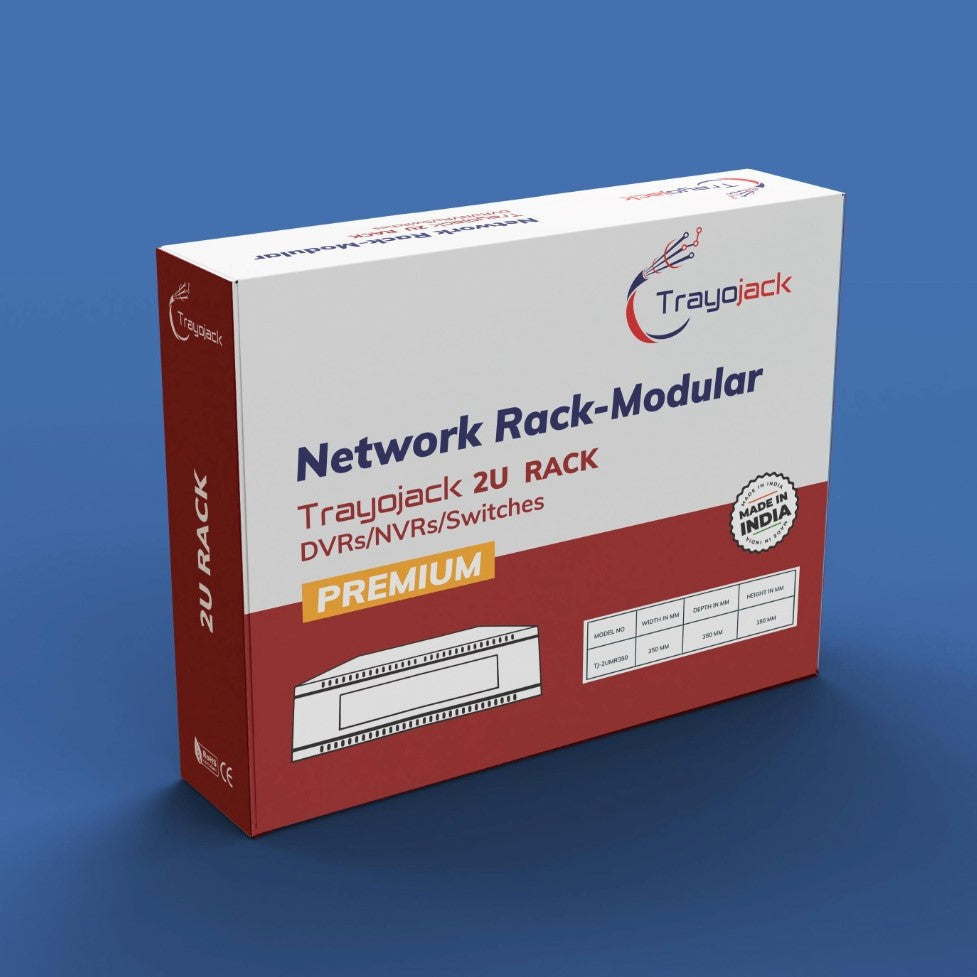 TrayoJack 2U Premium Metal Rack For DVR/NVR/Switches